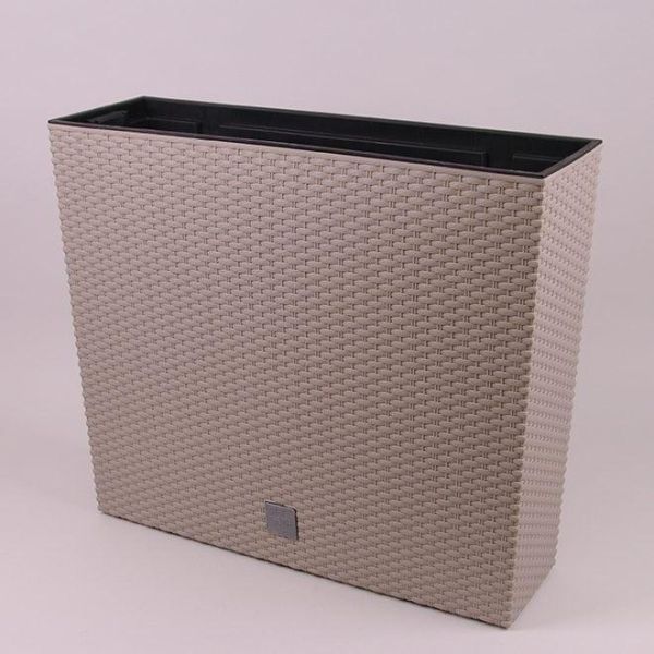 Горшок для цветов террасовый Rato Case 60см с вкладышем высокий Мокка