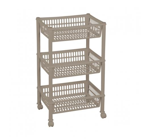 Етажерка Plast Team Джамбо ЕСО на коліщатках Мокка