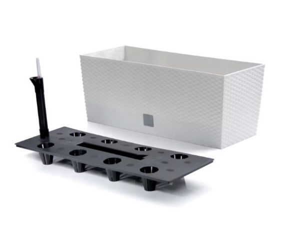 Балконний ящик RATO CASE 80cм з автополивом Білий