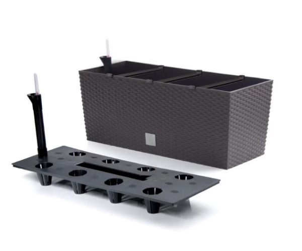 Балконний ящик RATO CASE 50см з автополивом Коричневий