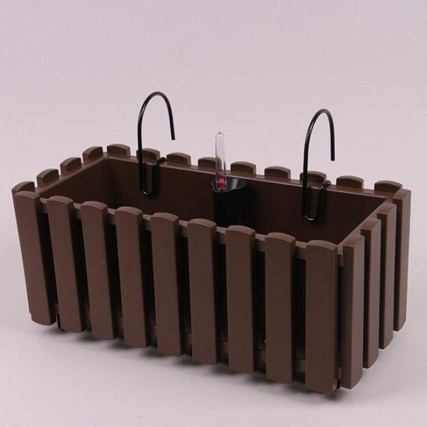 Балконний ящик підвісний Boardee Fencycase W 58см Коричневий