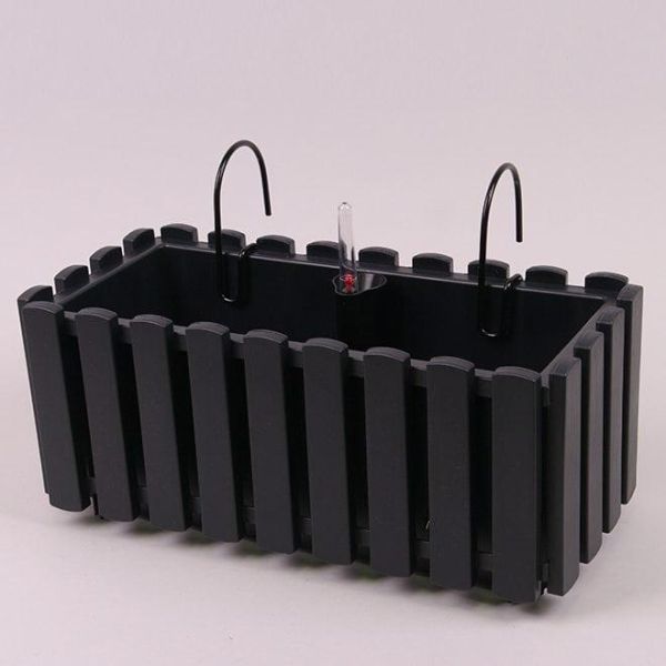 Балконний ящик підвісний Boardee Fencycase W 38см Антрацит