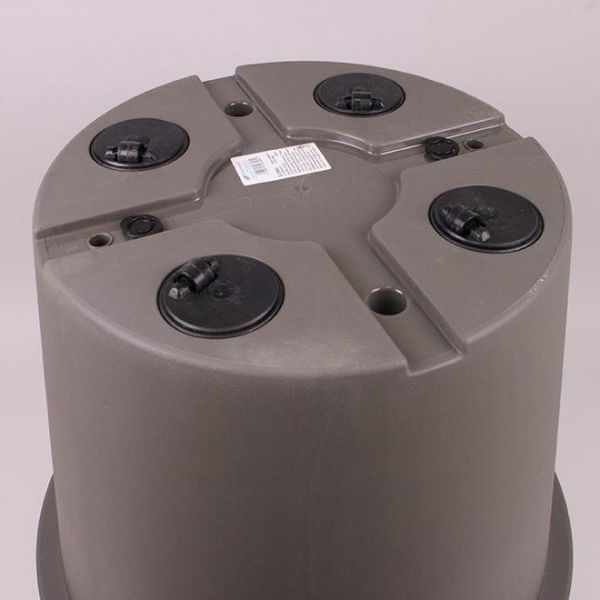 Горшок для цветов на колесиках LOFLY 600мм круглый Серый