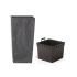 Горшок для цветов Urbi Square Beton Effect  24 см Антрацит Мраморный