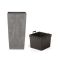 Горшок для цветов Urbi Square Beton Effect 24 см Маренго мраморный