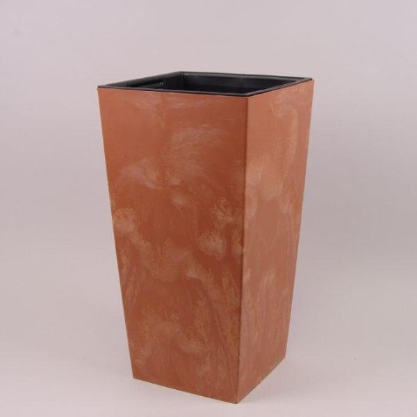 Горщик для квітів Urbi Square Beton Effect 24 см Терра мармуровий