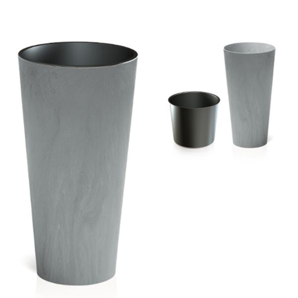 Горщик для квітів Tubus Slim Beton Effect 40см Бетон