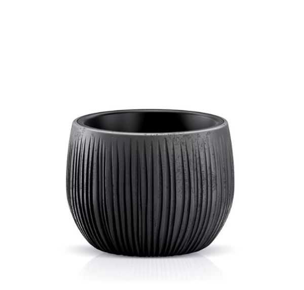 Горщик для квітів Beton Bowl 18см Чорний