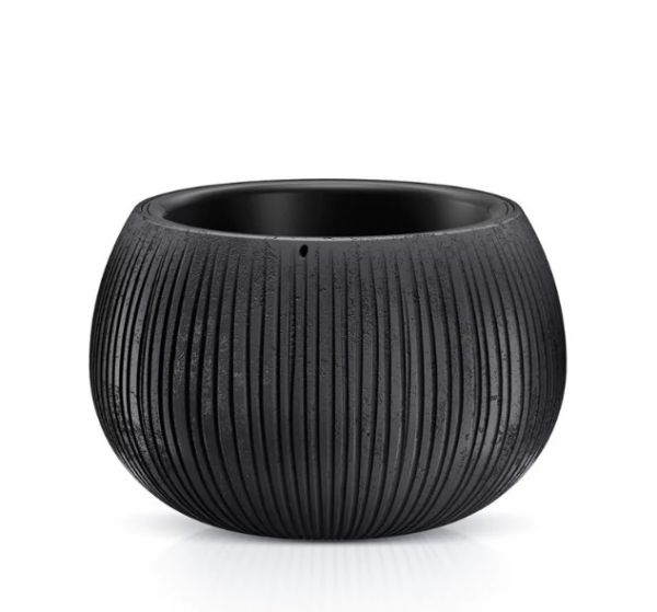 Горщик для квітів Beton Bowl 24см Чорний