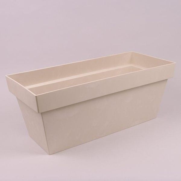 Балконна шухляда Cube Case Beton Effect 40см Крем мармуровий