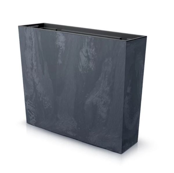 Горщик для квітів терасовий Urbi Case Beton Effect 60см Антрацит мармуровий