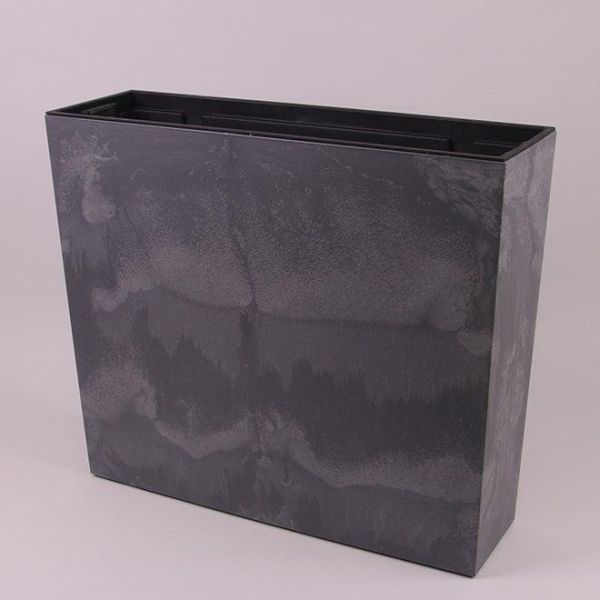 Горщик для квітів терасовий Urbi Case Beton Effect 60см Маренго мармуровий