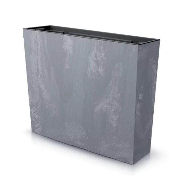 Горщик для квітів терасовий Urbi Case Beton Effect 60см Маренго мармуровий