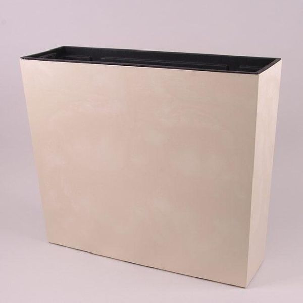 Горщик для квітів терасовий Urbi Case Beton Effect 60см Крем мармуровий