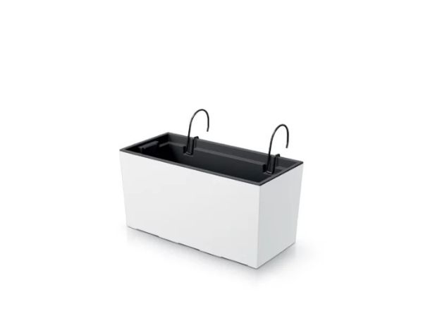 Балконний ящик Urbi Case 400мм підвісний з вкладишем Білий