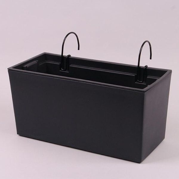 Балконна скринька Urbi Case 600мм підвісна з вкладишем Антрацит