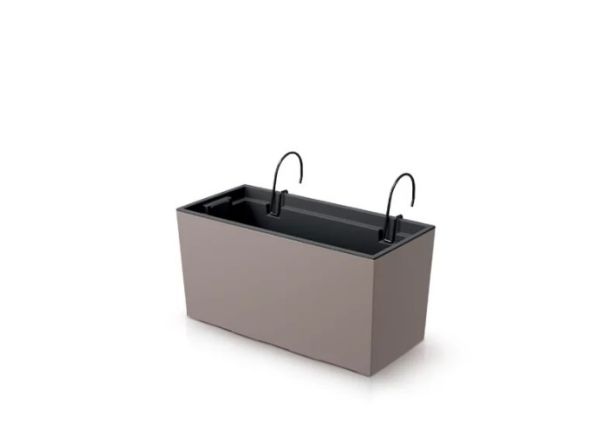 Балконна скринька Urbi Case 600мм підвісна з вкладишем Мокка