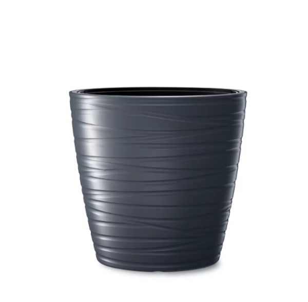 Горщик для квітів Maze овальний 58,5 х58, 5 см Антрацит