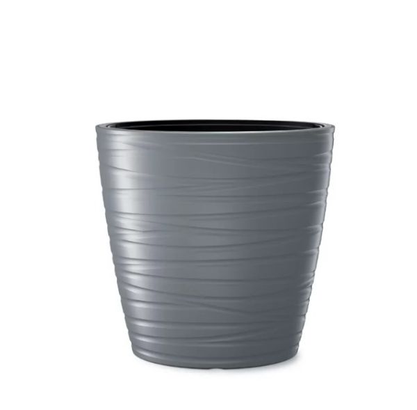 Горщик для квітів Maze овальний 58,5х58,5 см Сірий