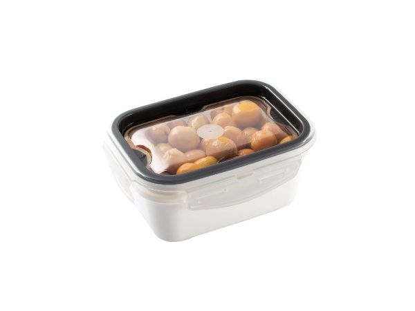 Ємність вакуумна прямокутна LOCK & FIT 0,45 л (14х10, 5х6см) Матова