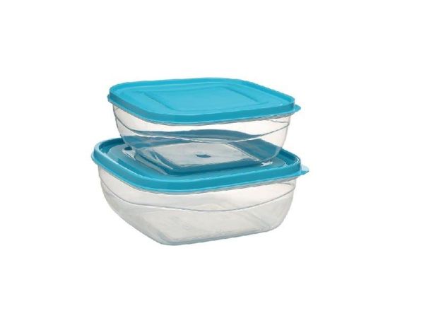 Комплект ємностей квадратних SOFT & LOCK 2шт (1,6л+2,4л)