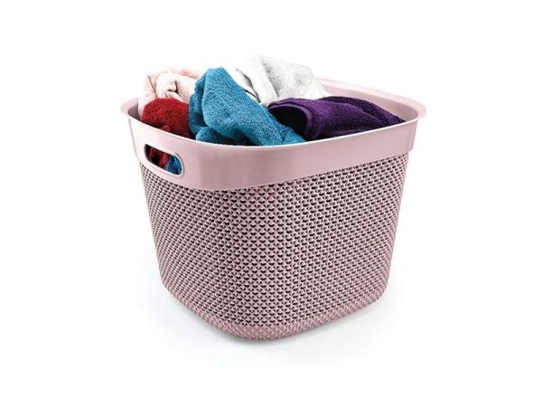 Кошик DROP квадратний, 36л, Пурпурно-рожевий