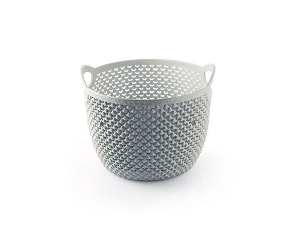 Кошик DROP кругла, 3,3л, Сірий металік