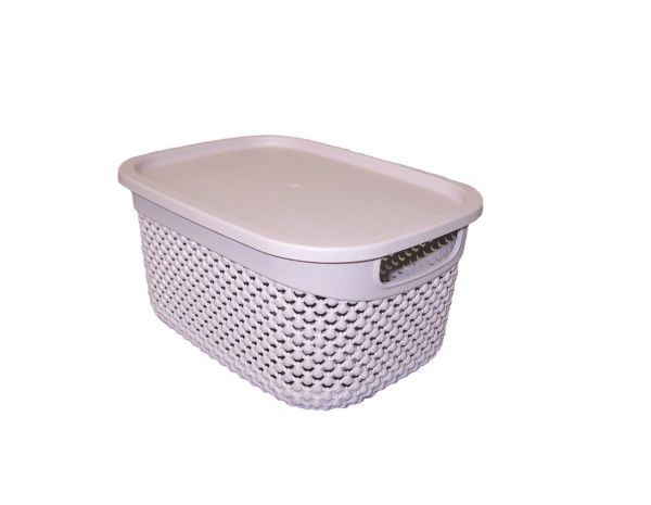 Кошик DROP прямокутний з кришкою, 3,3л Пурпурно-рожевий