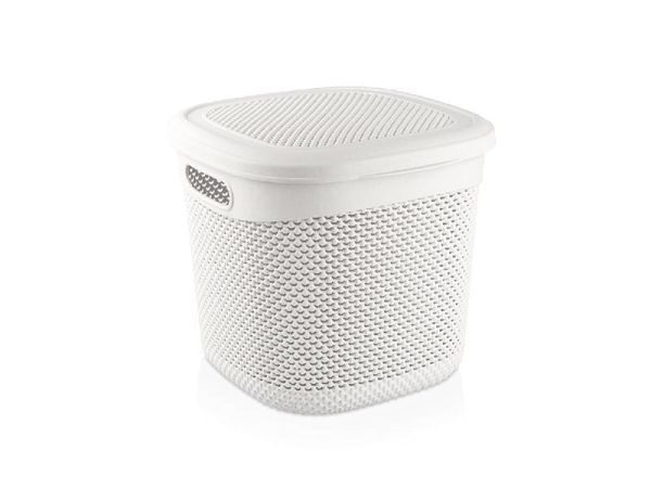 Кошик DROP прямокутний, 15л, Біла кістка