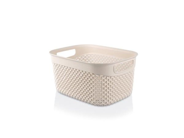 Кошик DROP прямокутний, 3,3л Крем