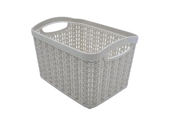Кошик KNIT прямокутний, 3,3л Сірий металік