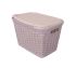 Корзина RATTAN прямоугольная с крышкой, 20л Пурпурно-розовый