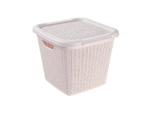 Кошик універсальний 15л, 300х300х275мм Крем