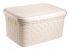 Ящик для хранения RATTAN с крышкой, 27л Крем