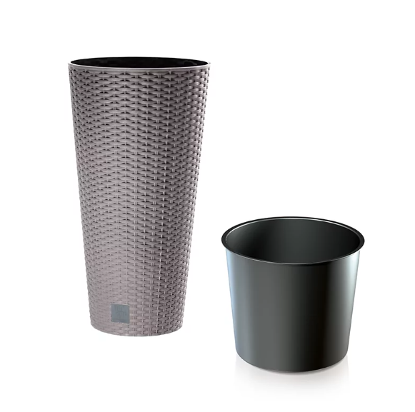 Горщик для квітів RATO Tubus 25 см, H-47,6 см Мокка