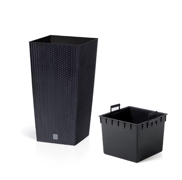 Горщик для квітів RATO Square 30 см H-55 см Антрацит