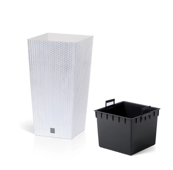 Горщик для квітів RATO Square 40 см H-75 см Білий