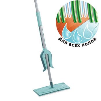 Швабра для підлоги з віджиманням Leifheit Picobello 33 см. Micro Duo
