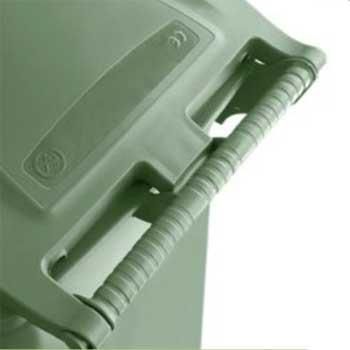 Сміттєвий бак Stefanplast Bidone carrellato 120 л з педаллю Зелений