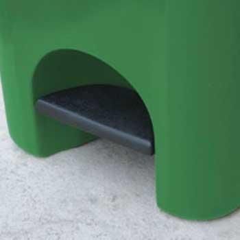 Сміттєвий бак Stefanplast Urban Eco System 80 л з педаллю Зелений