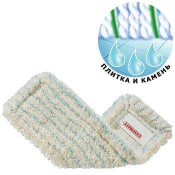 Комплект: Швабра Leifheit Profi 42 см Micro Duo + змінна Губка для плитки Cotton Plus