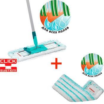 Комплект: Швабра Leifheit Profi 42 см Micro Duo + змінна Губка універсальна Micro Duo