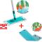 Комплект: Швабра Leifheit Combi Mop Micro Duo + Змінна Губка для паркету Extra Soft