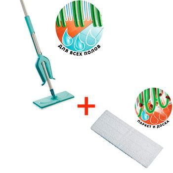 Комплект: Швабра Leifheit Picolo Blo 27 см + змінна Губка для паркету Extra Soft