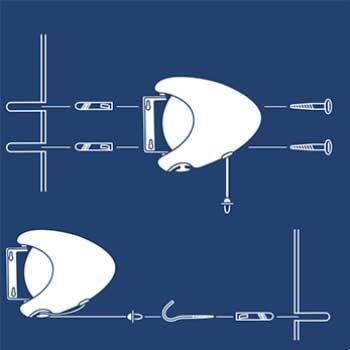 Настінна сушарка для білизни Leifheit Rollfix 80 Single