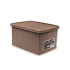 Ящик для хранения с крышкой Stefanplast ELEGANCE M Мокка