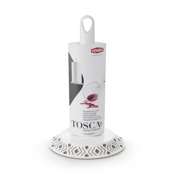 Тримач для рушників Stefanplast TOSCA білий/сірий