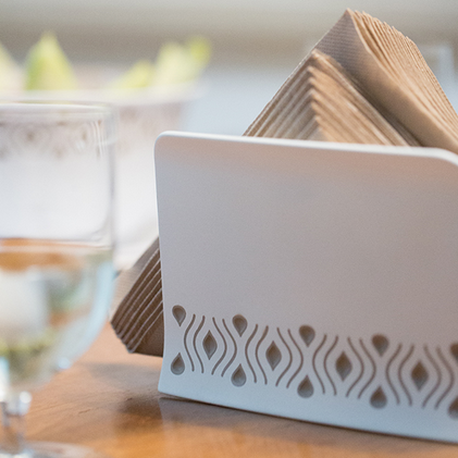 Серветка Stefanplast TOSCA білий/синій