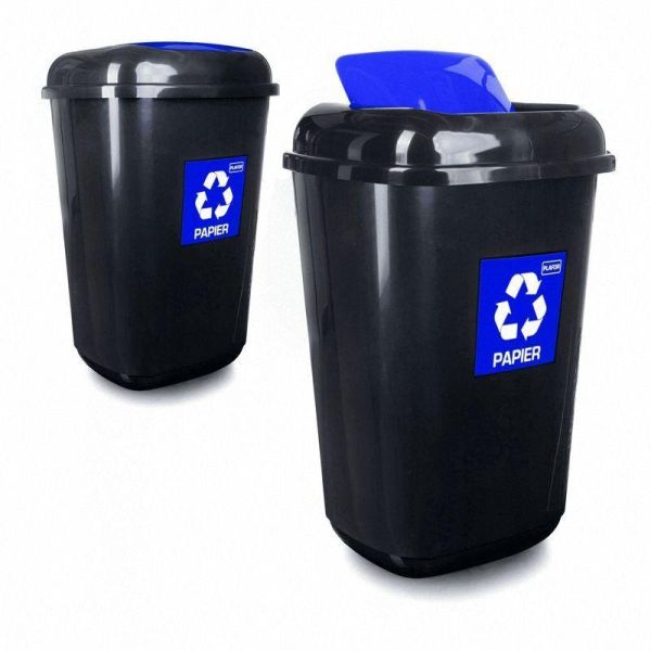 Мусорный бак для сортировки мусора QUATRO BIN  с плавающей крышкой 12 л Салатовый