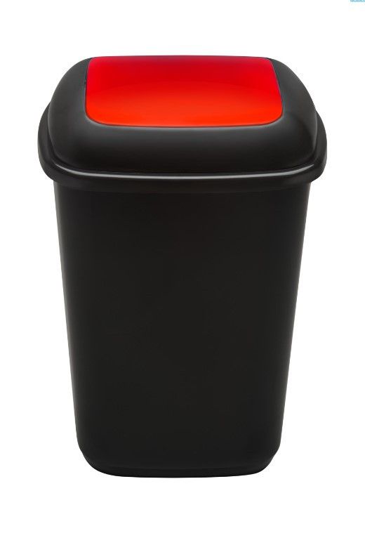 Сміттєвий бак для сортування сміття QUATRO BIN з кришкою, що плаває 90 л Червоний
